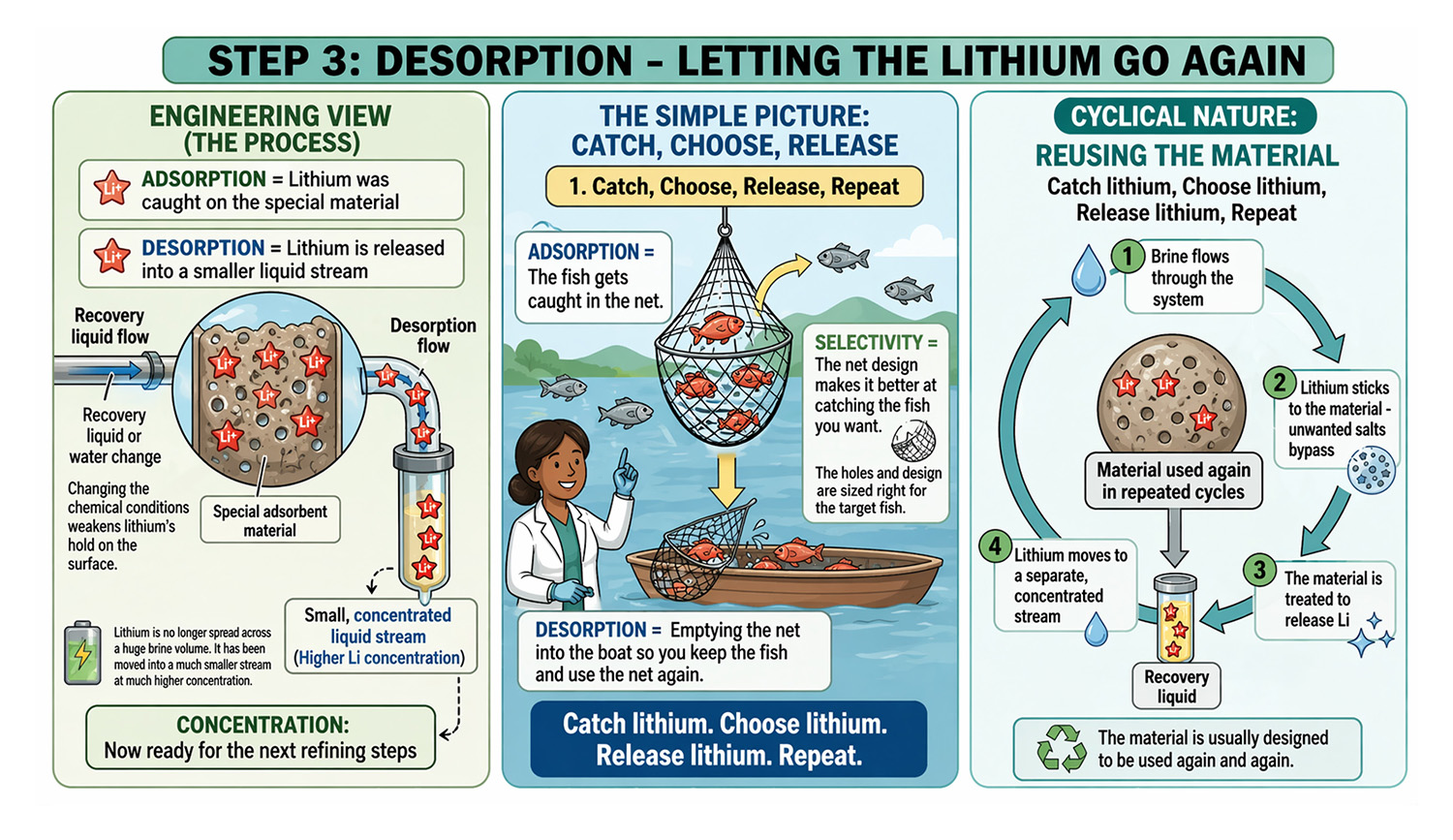 Direct Lithium Extraction Desorption Explained