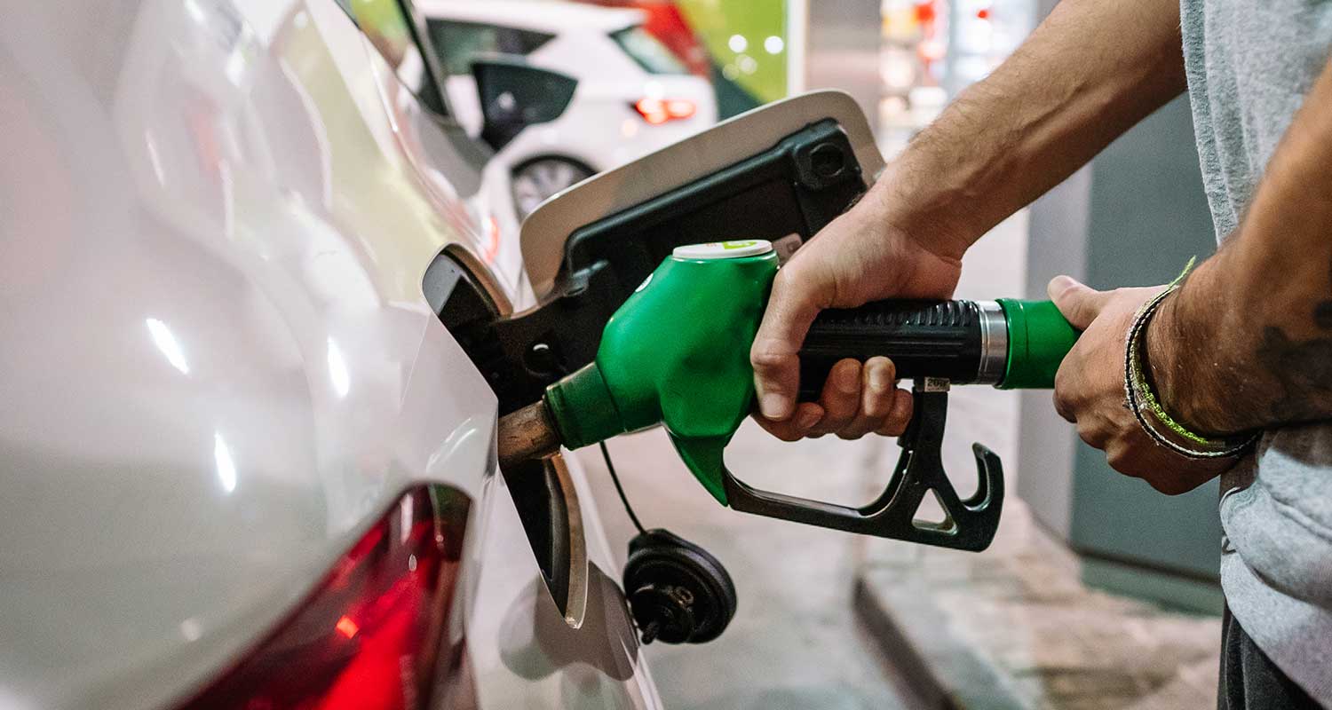 Filling Up Fossil Fuel Car