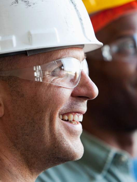Smiling Worker in lithium mining